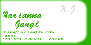 marianna gangl business card